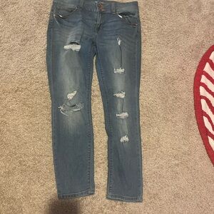 Refuge Distressed Denim Skinny Jeans